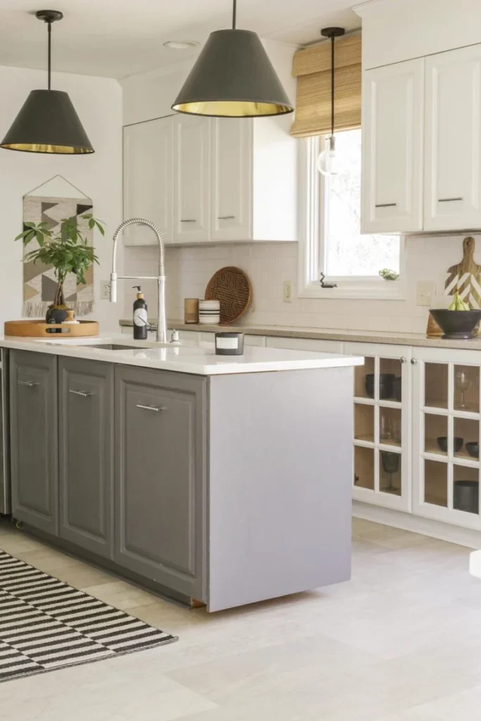 white kitchen cabinet
